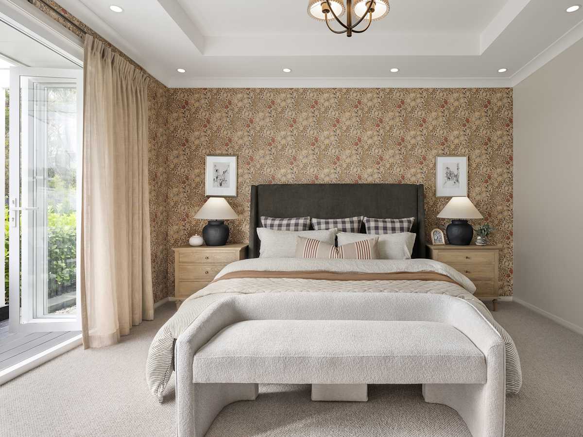 San Marino Executive House Design Main Bedroom in Classic style