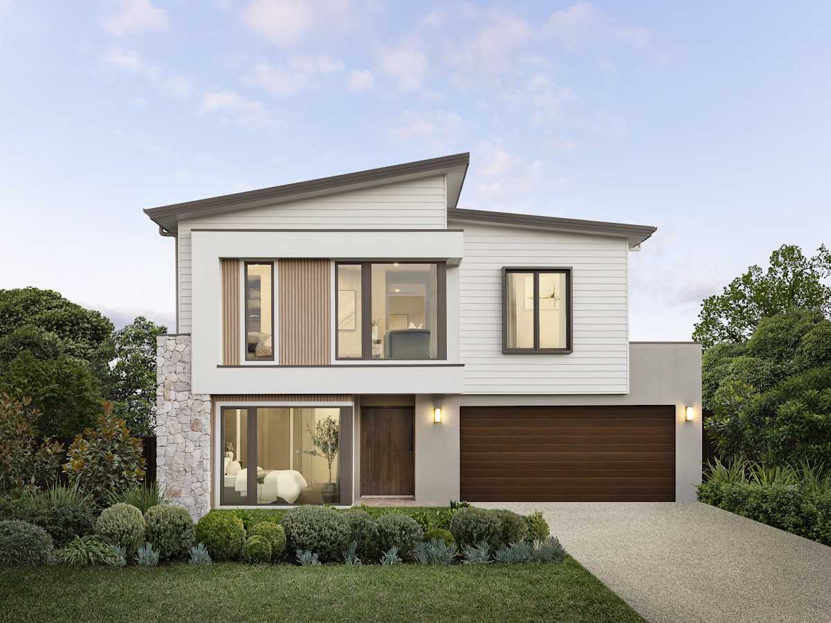 Waverton 35 House Design Burleigh Facade in Urban style