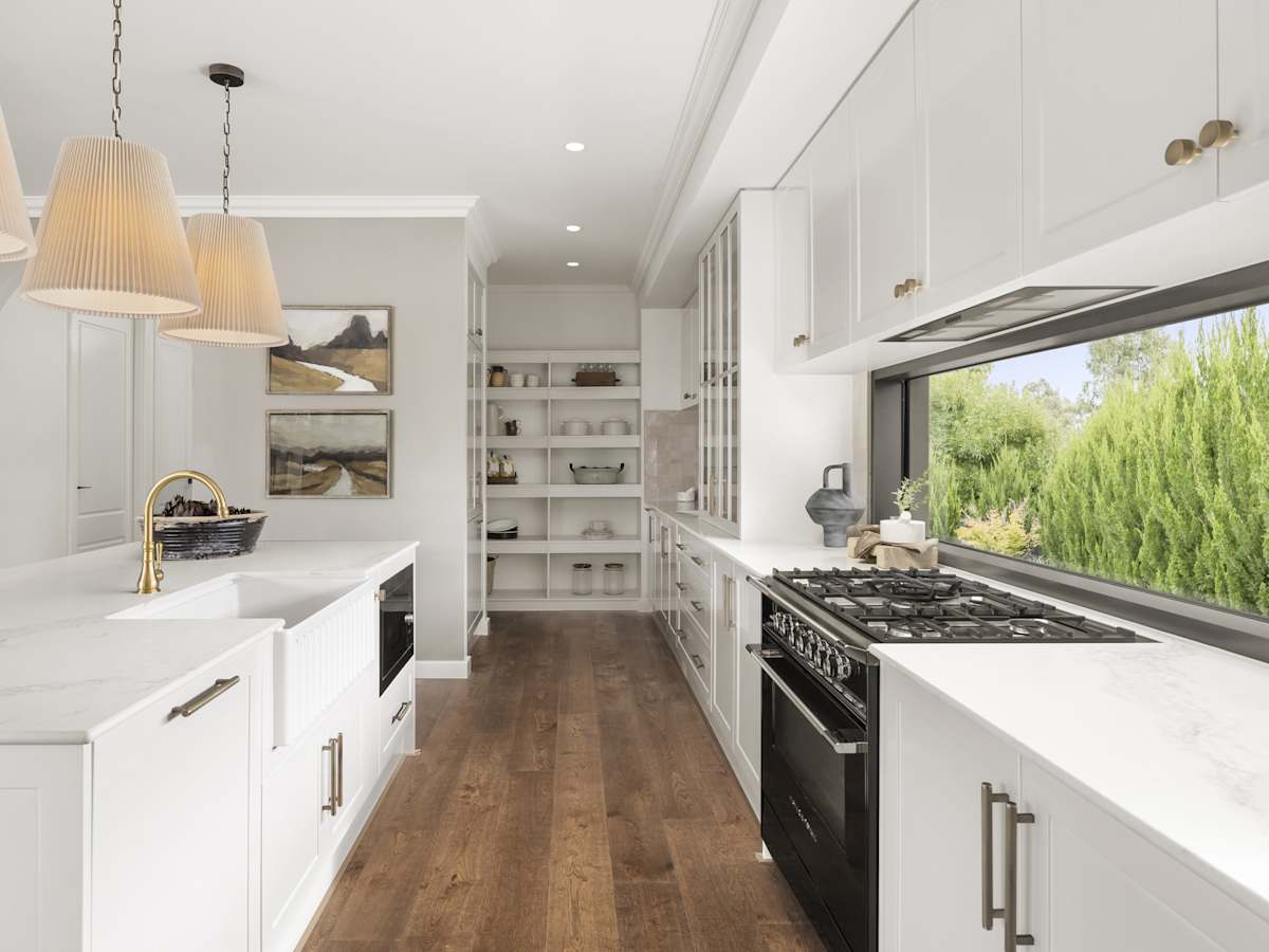 Lancaster 31 House Design Kitchen Butler's Pantry in Coastal style