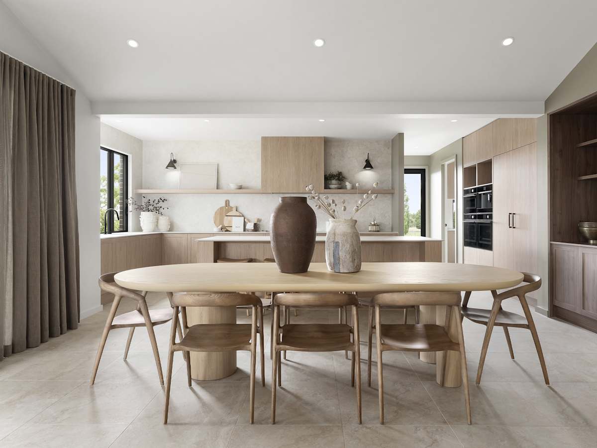 Cranbourne Executive House Design Kitchen Dining in Contempo Style
