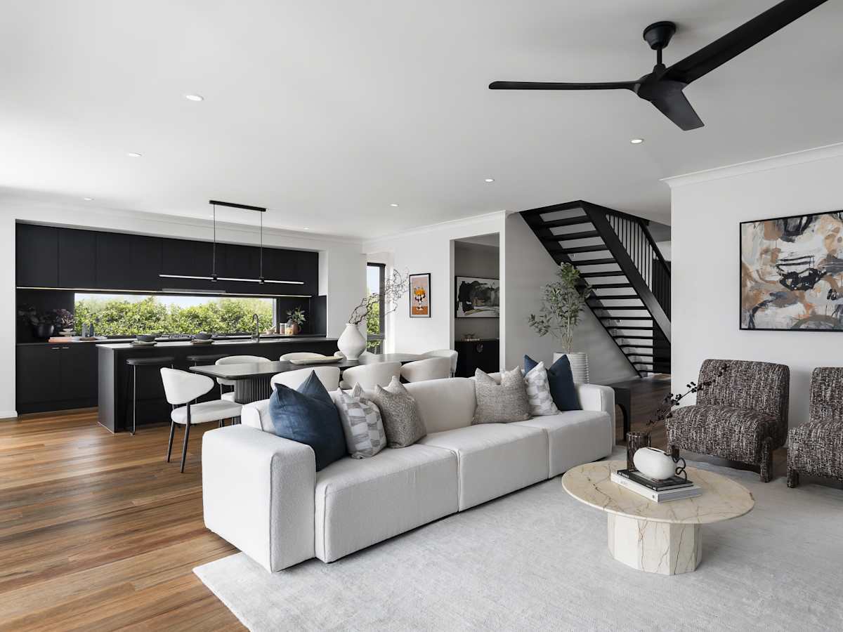 Lagos One House Design Living Kitchenin Contempo style