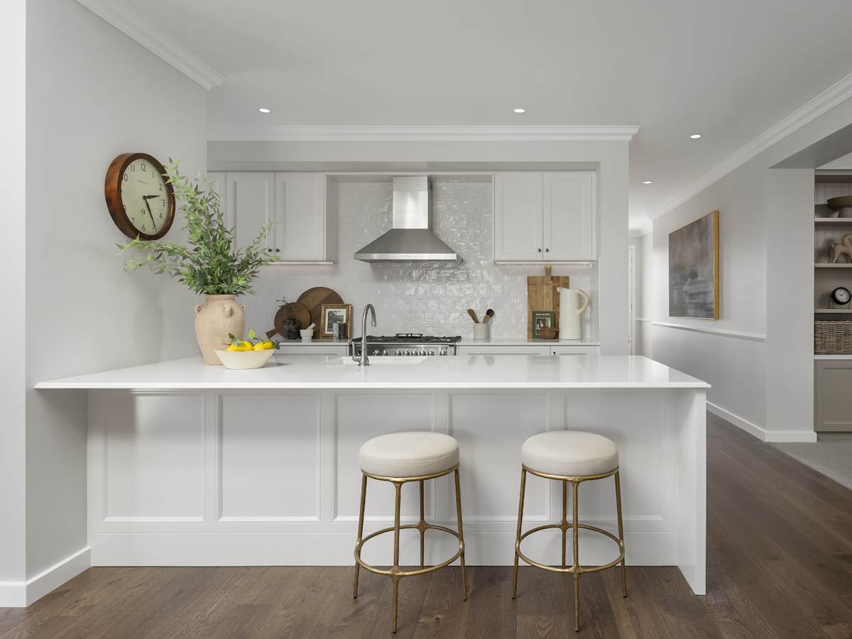 Riviera Manor House Design Kitchen In Coastal style