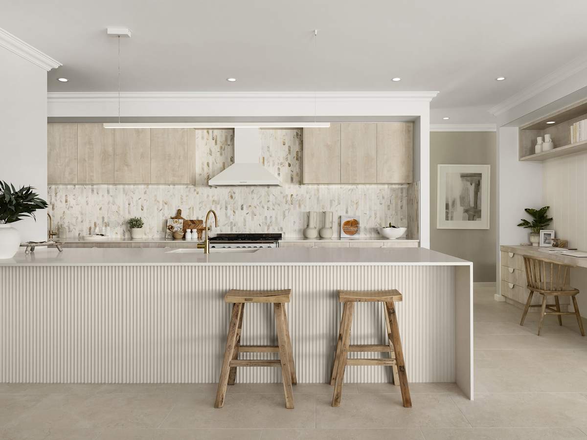 Bayswater Manor House Design Kitchen in Coastal style
