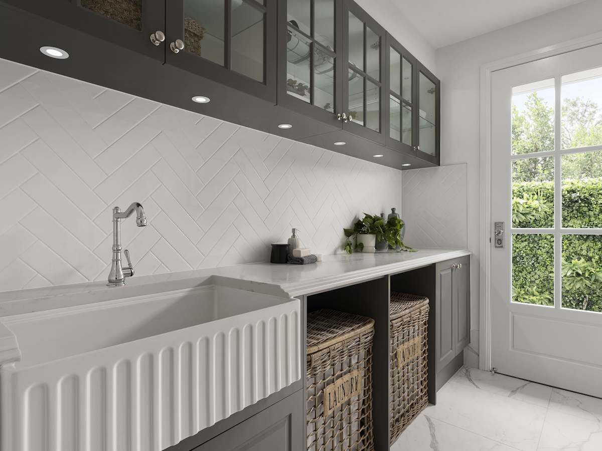 Retreat Grande House Design Laundry in Classic style