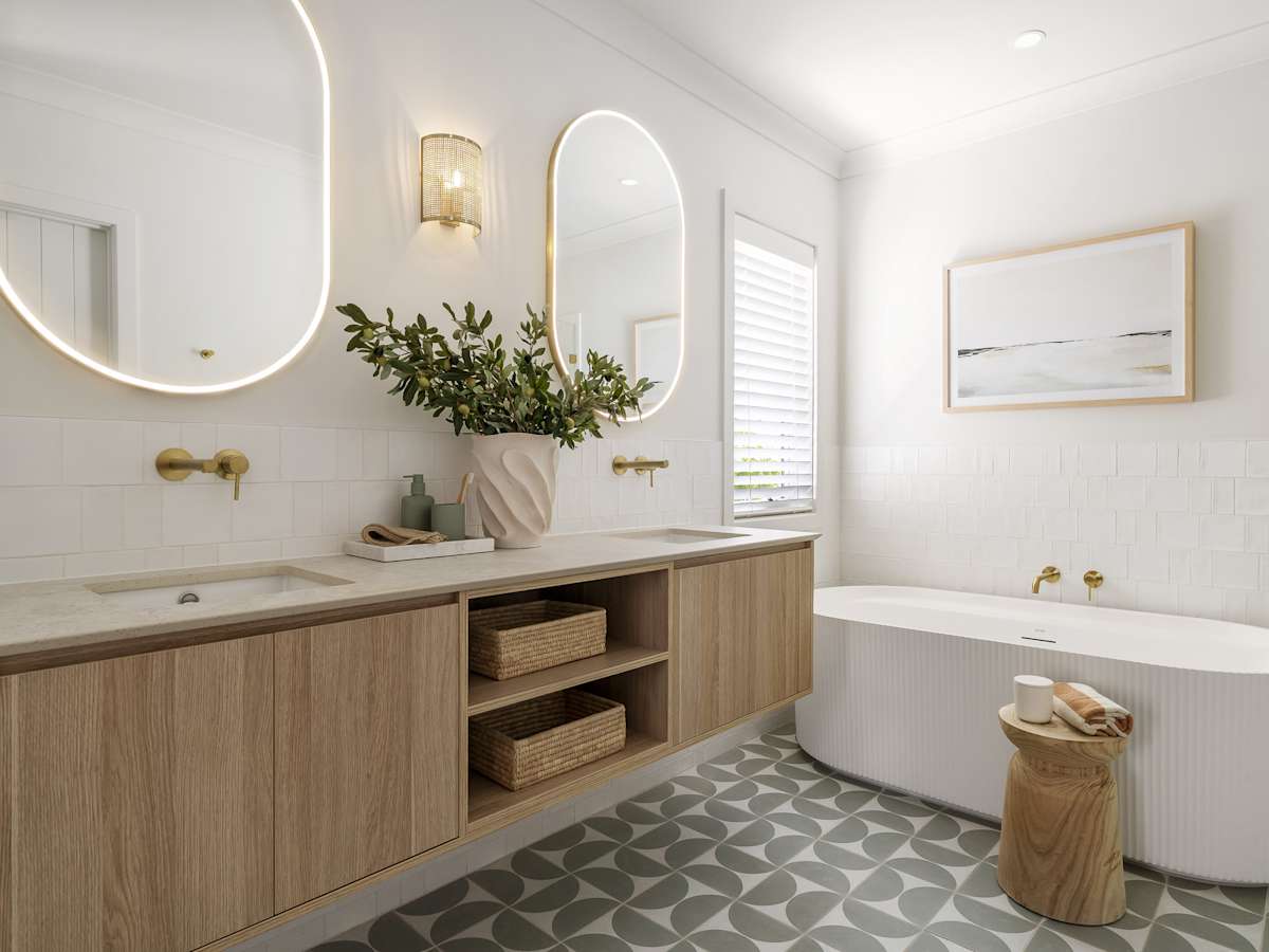 Aria 28 House Design Ensuite in Coastal style