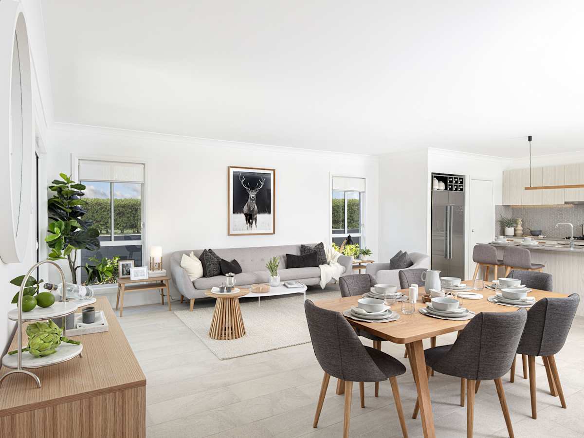 Lucia One House Design Dining Living Kitchen in Contempo Style