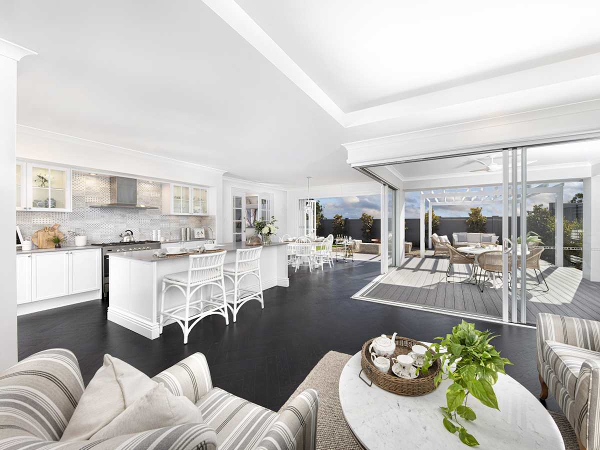 San Marino Encore House Design Kitchen Dining Living Alfresco in Classic style