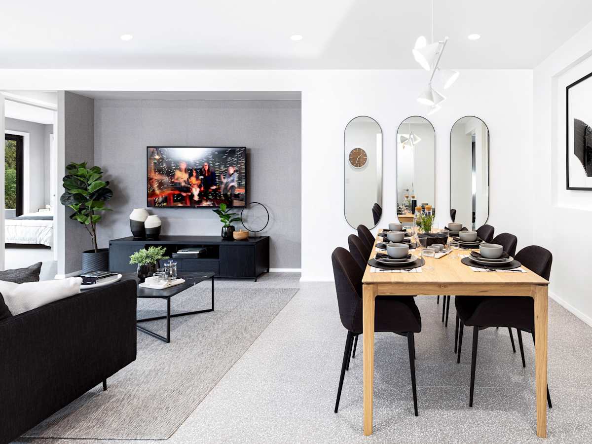 Miami Seaspray house design Living Dining in Contempo style