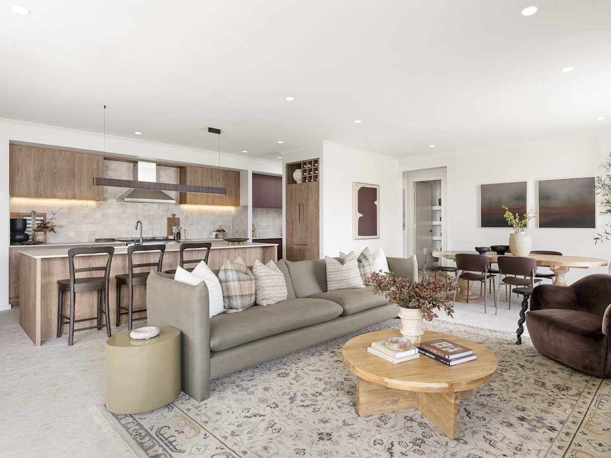 St Tropez House Design Living Kitchen Dining in Urban Style