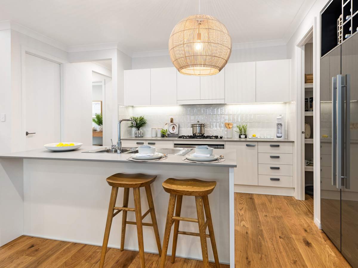 Valiente One house design Kitchen in Coastal style