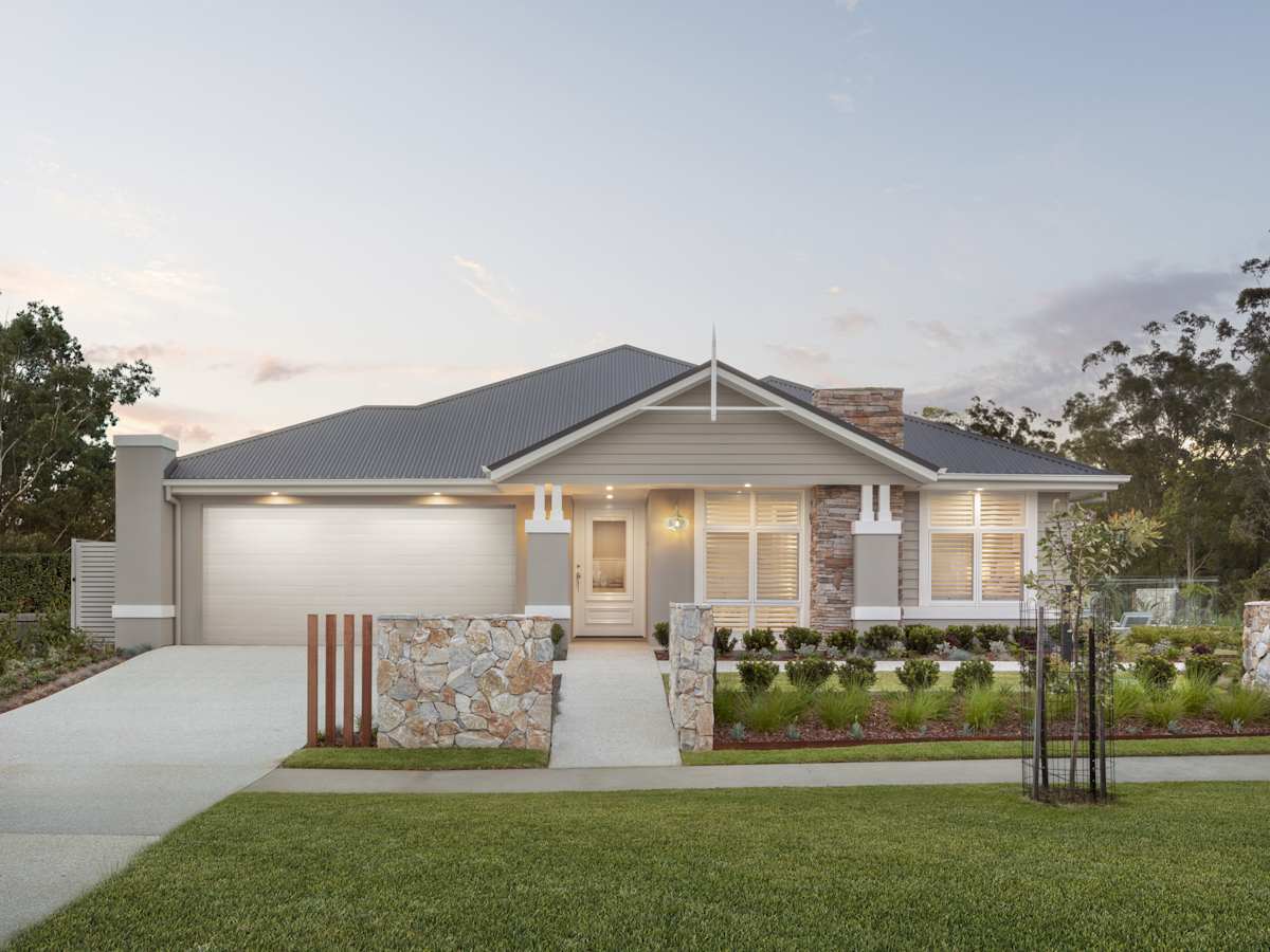 San Marino Encore House Design Westbury Facade in Coastal style