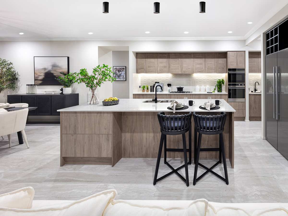 Seaview house design kitchen in Urban style