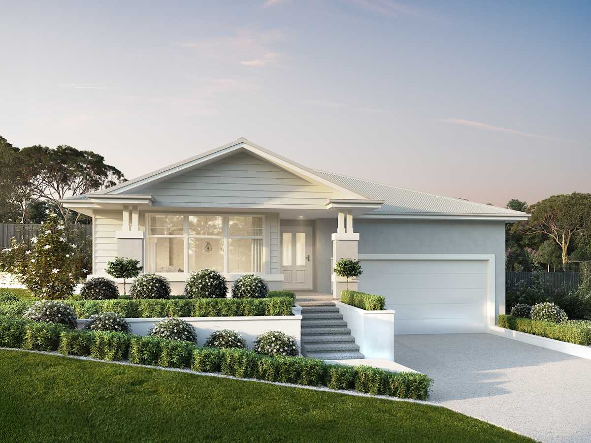 Darlington house design with hamptons facade