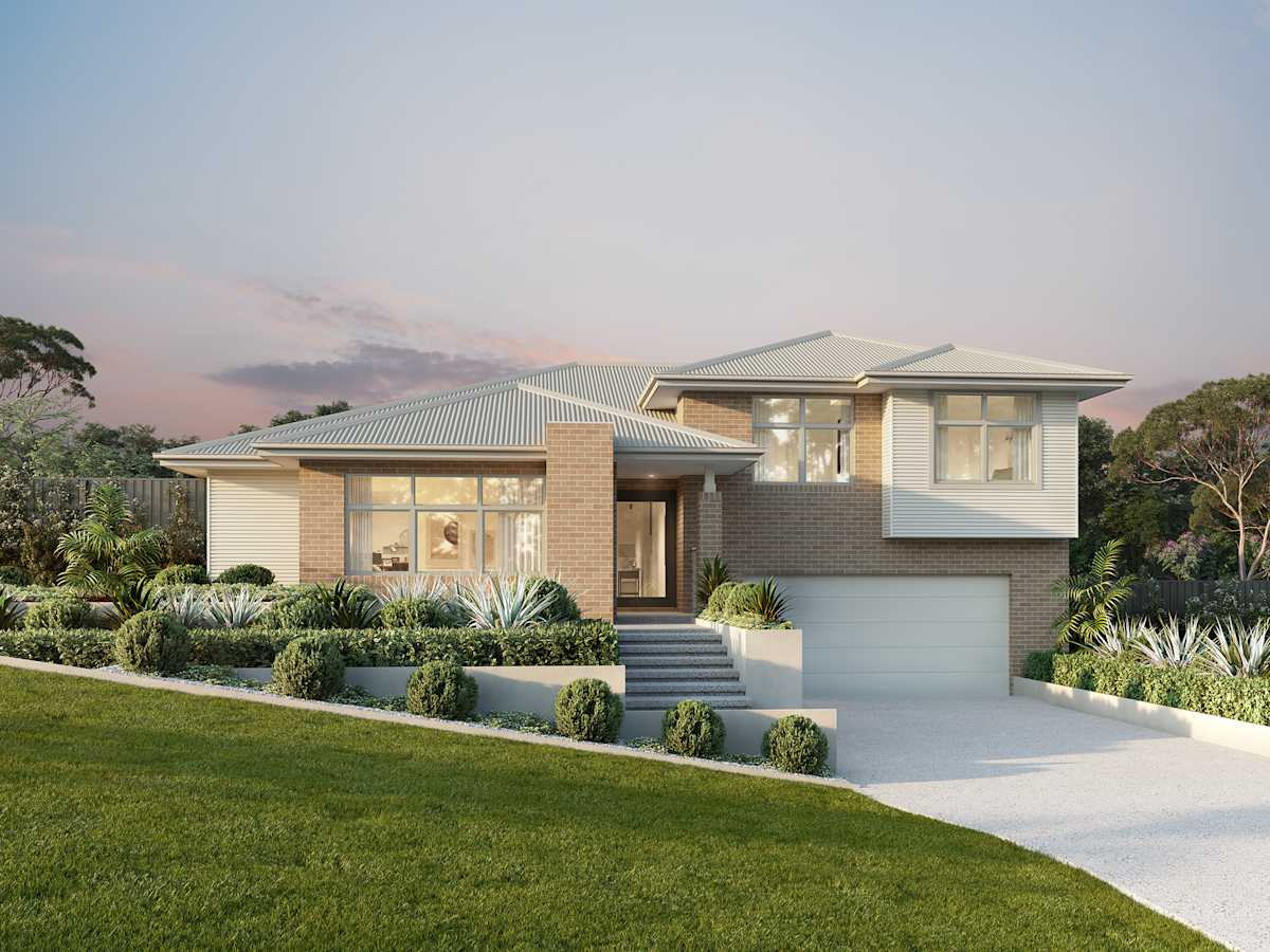 Stirling house design with contemporary facade