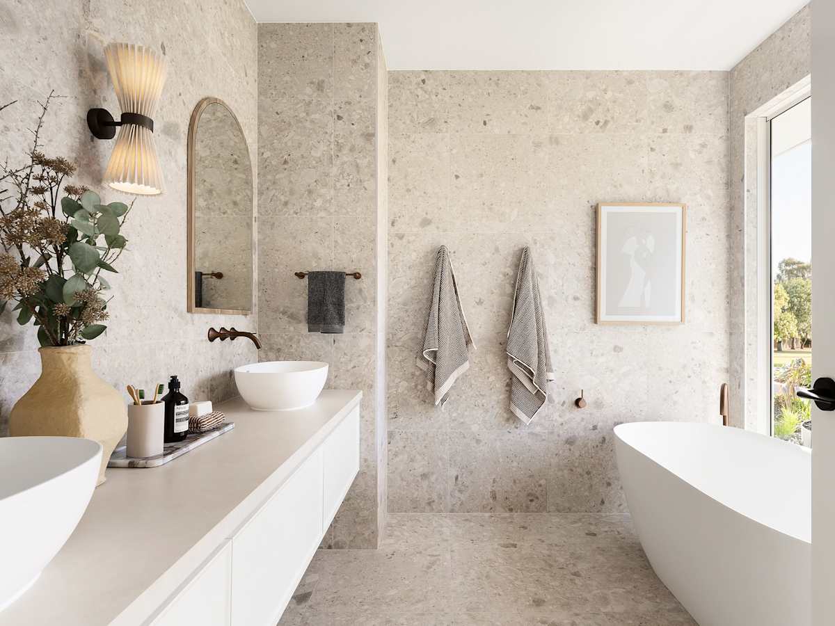 san marino grande house design bathroom in coastal style