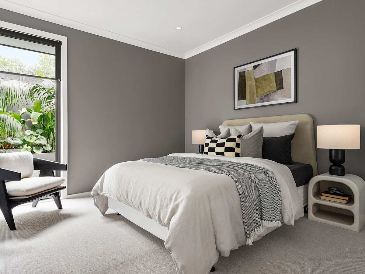 riviera manor house design bedroom in contempo style