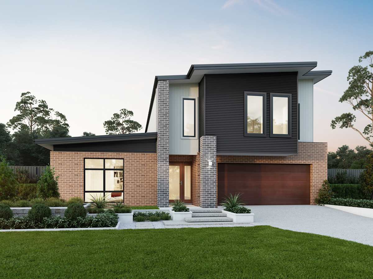 Soria Two house design with wolfe facade