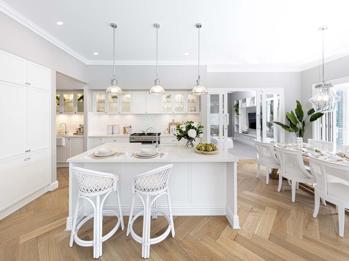 San Marino Encore House Design Alfresco Dining Kitchen - Modern Coastal Home Designs