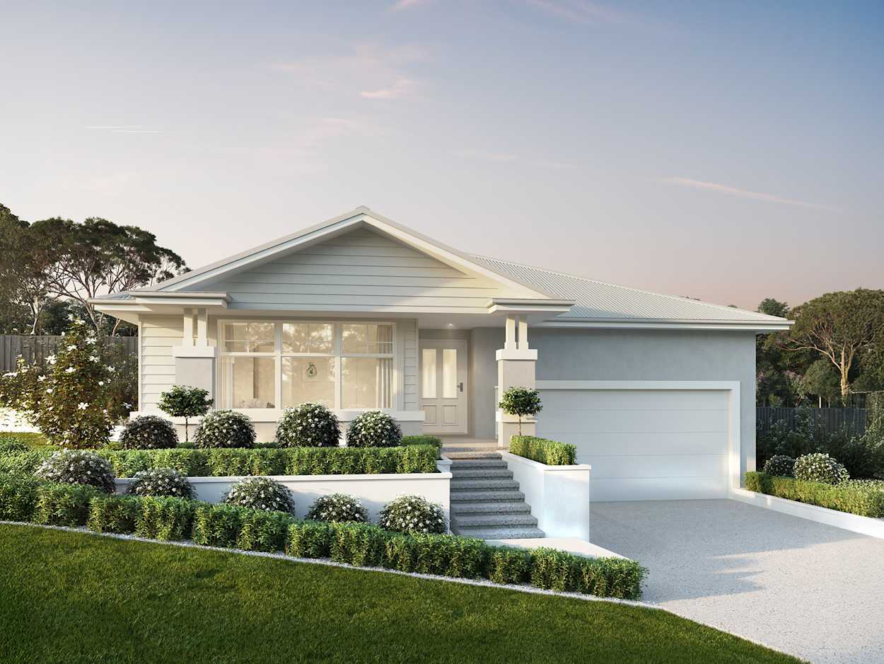 Darlington house design with hamptons facade