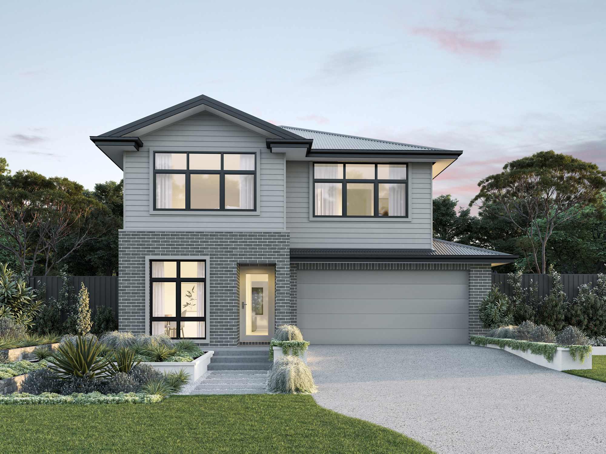 Fontana One house design with Beachside facade