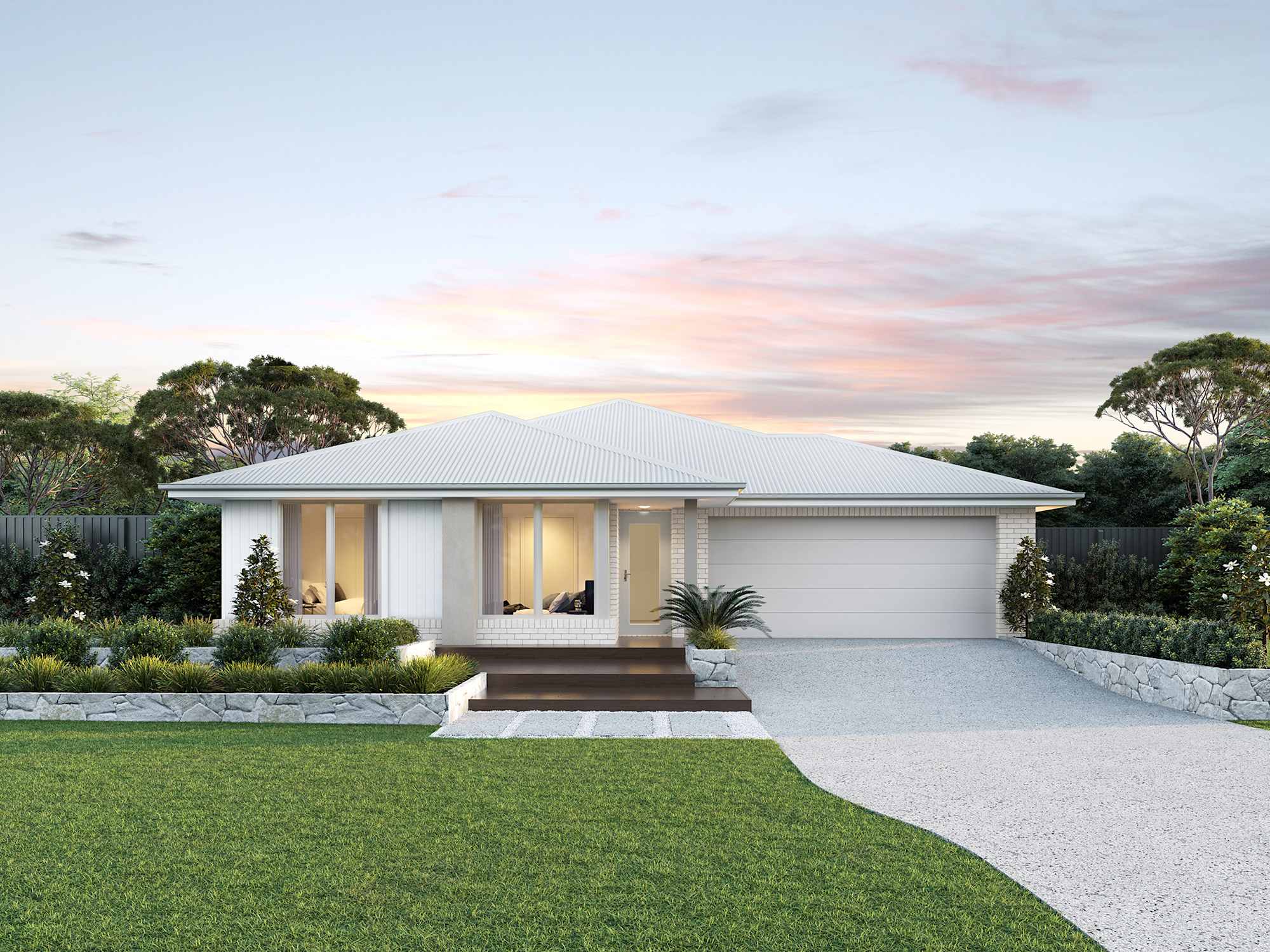 Mendoza One house design with Savannah facade