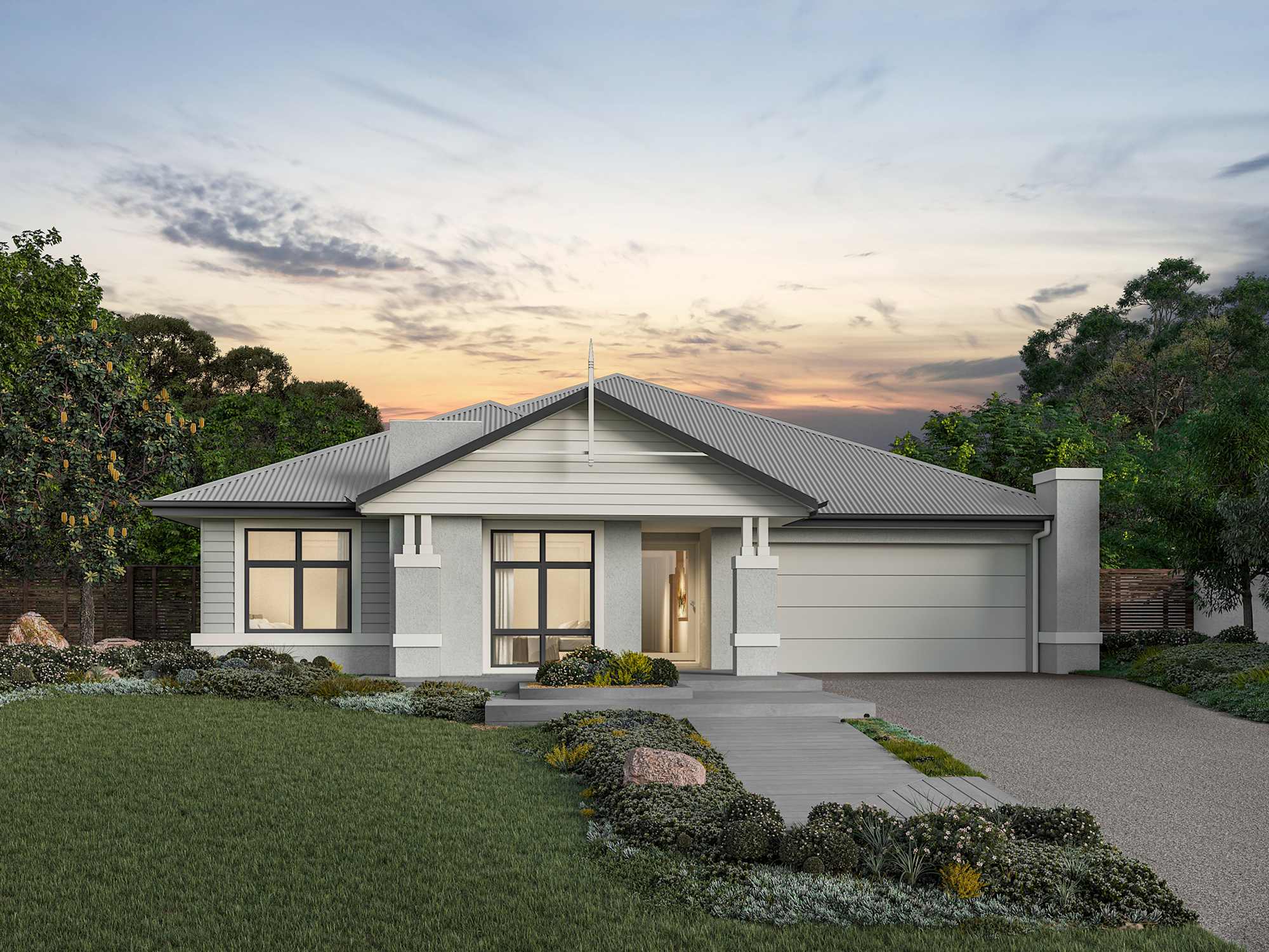 San Marino Manor house design with Westbury facade