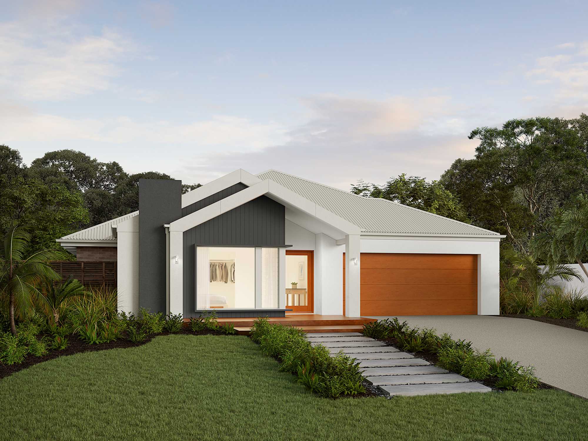 St.Tropez Executive house design with Scandi facade