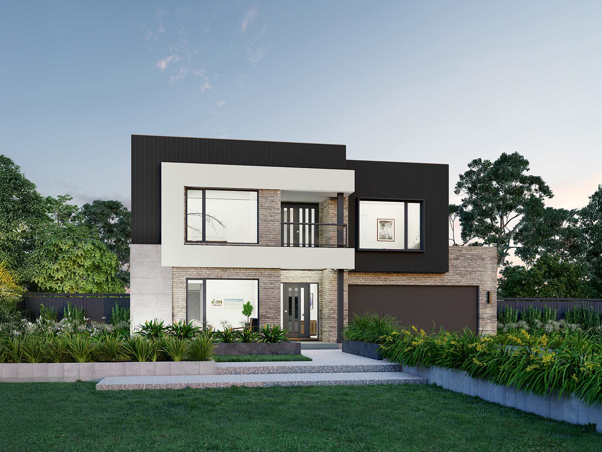 Cranbourne 36 One house design with Halliday facade