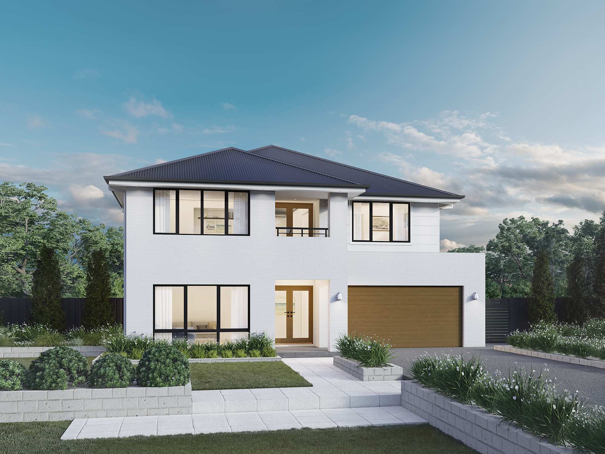 Saxonvale 45 One house design with Classic facade