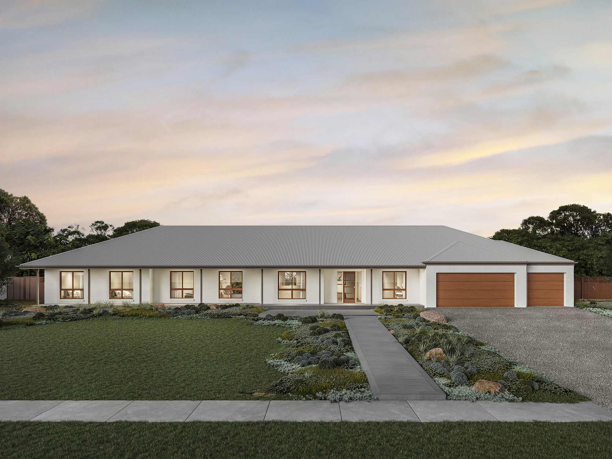 Bronte Executive Grande Manor Two house design with Classic facade