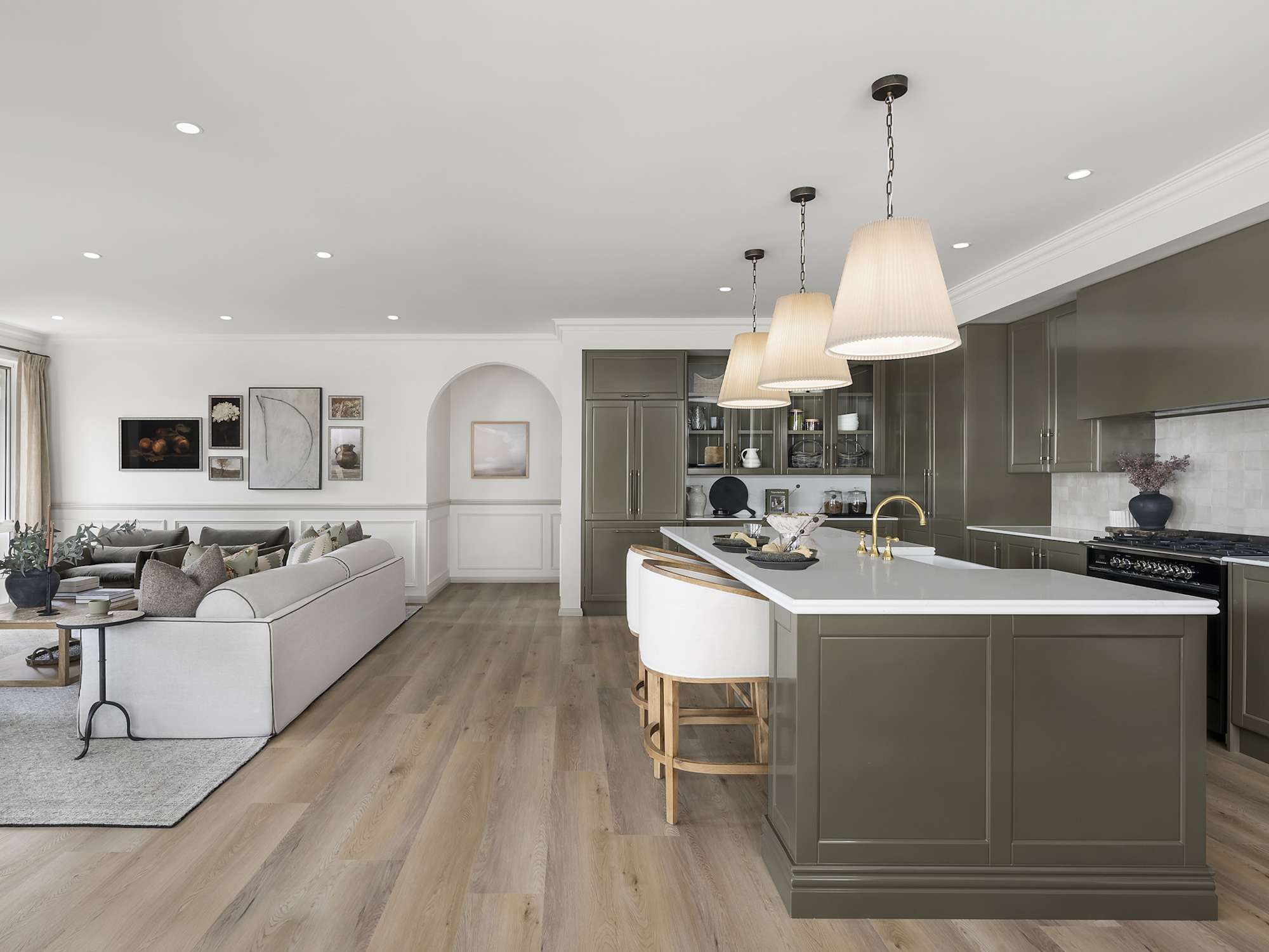 San Marino Executive 16 House Design Living Kitchen in Classic style