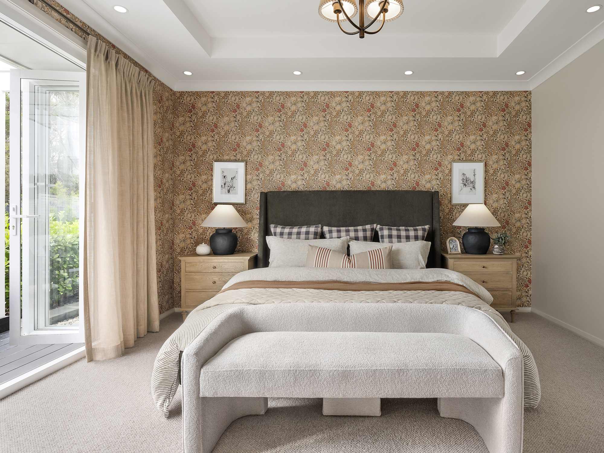 San Marino Executive House Design Main Bedroom in Classic style