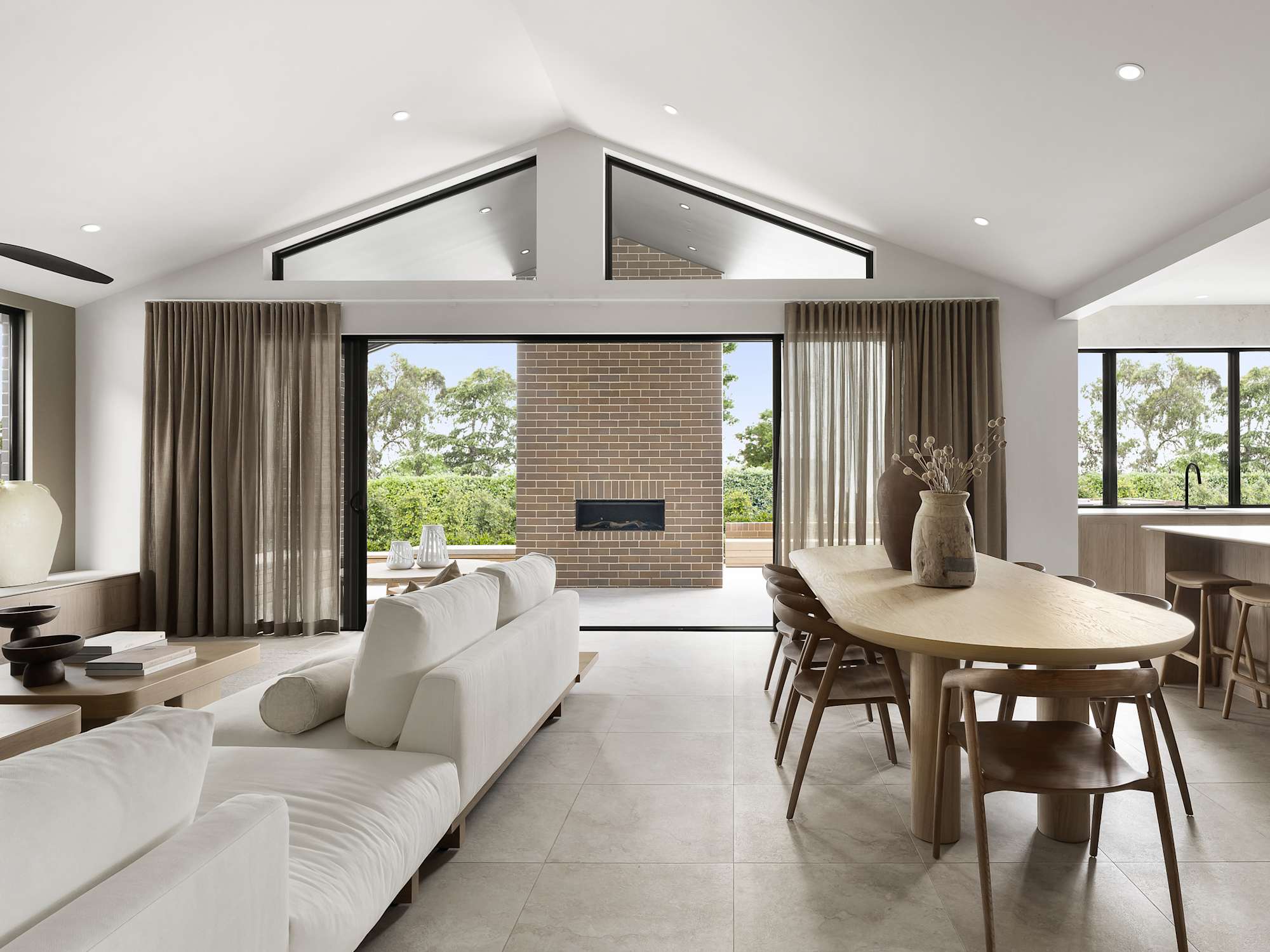 Cranbourne Executive House Design Living Dining Alfresco in Contempo Style