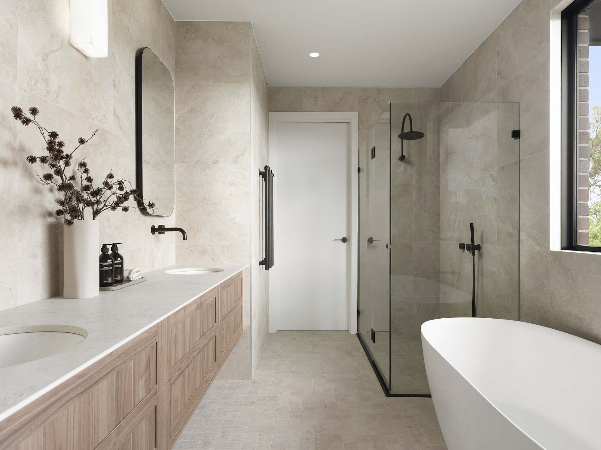 Cranbourne Executive House Design Bathroom in Contempo Style