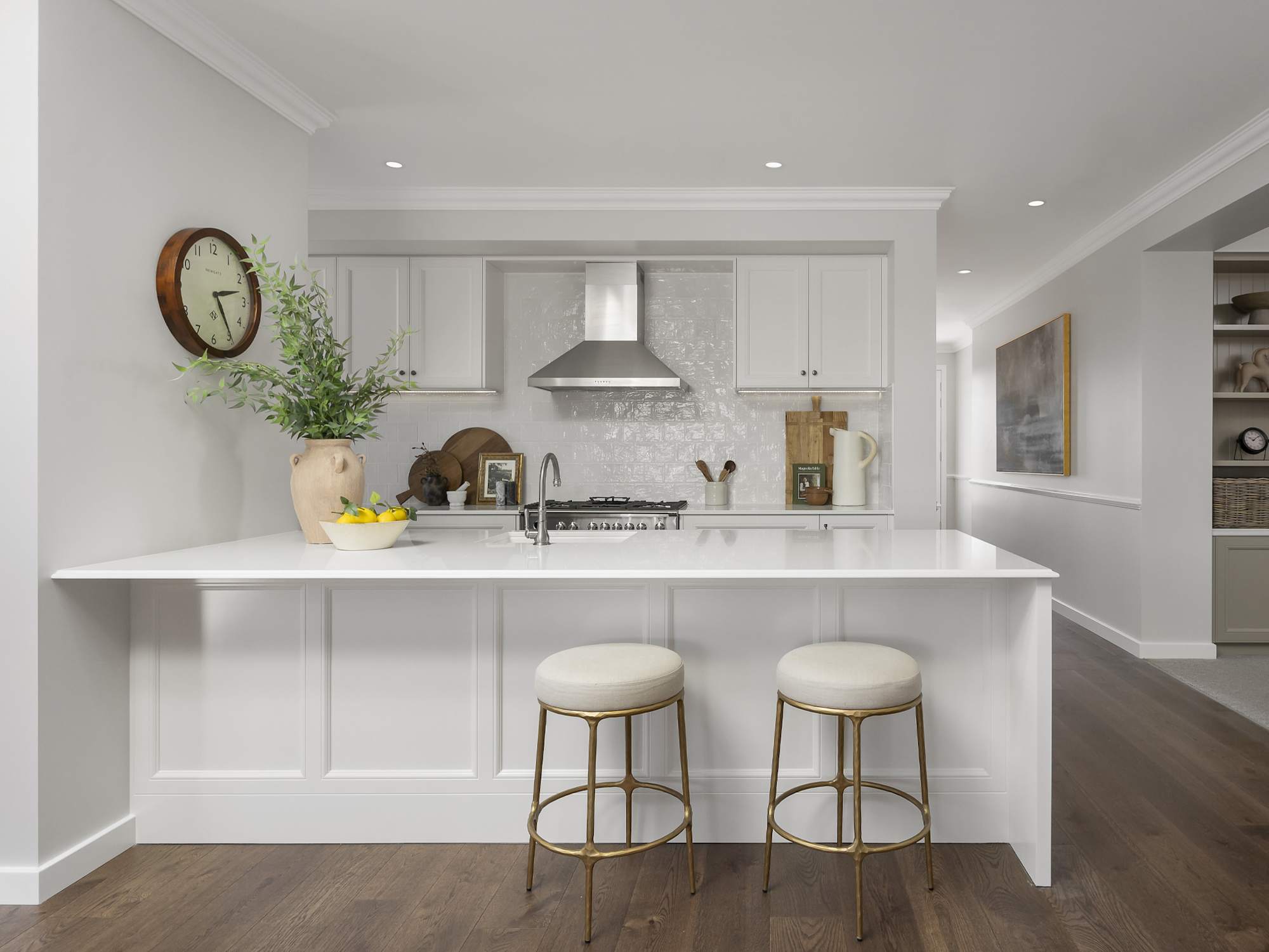 Riviera Manor House Design Kitchen In Coastal style