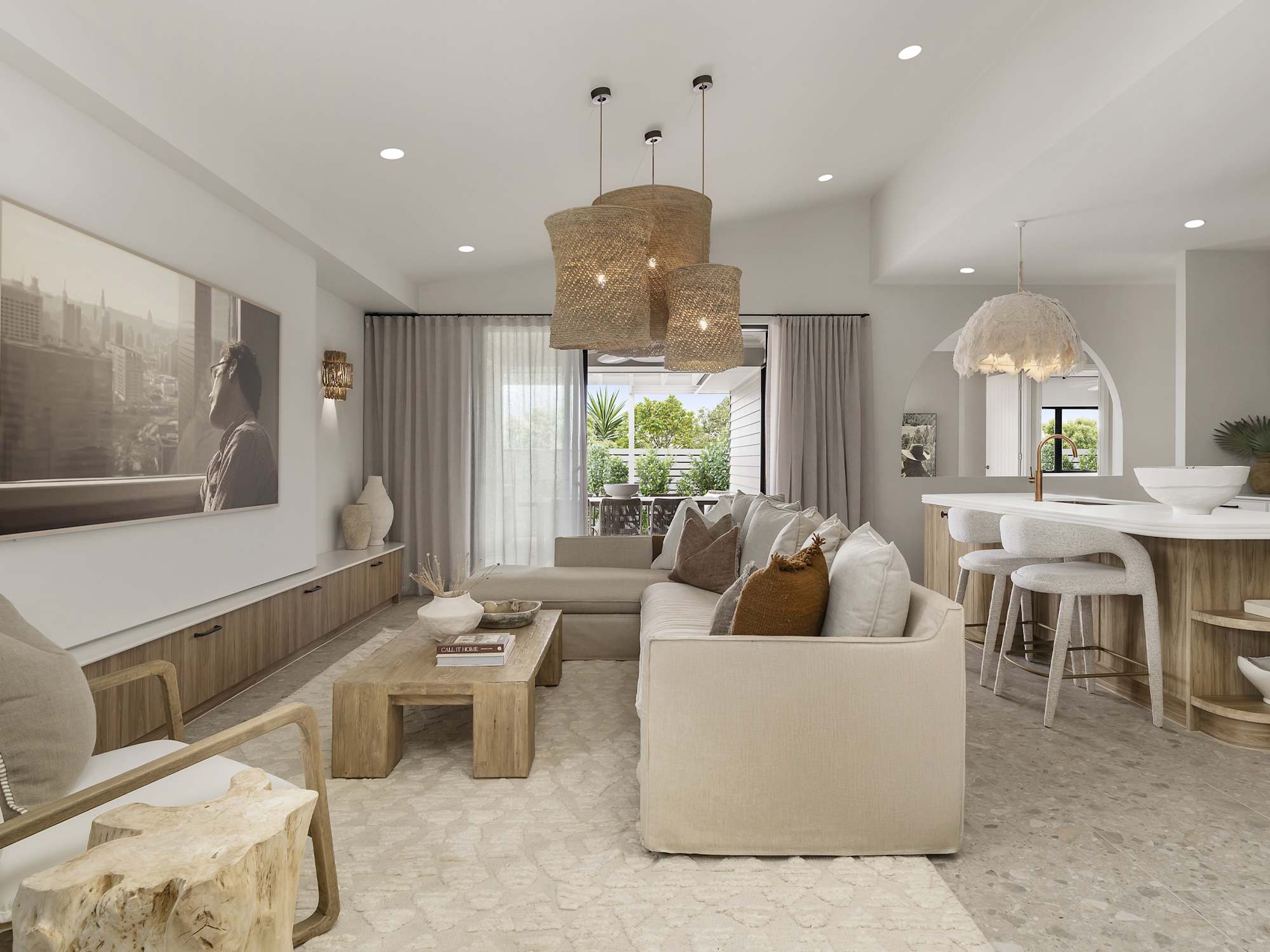 Havana Encore House Design Living Kitchen in Coastal style