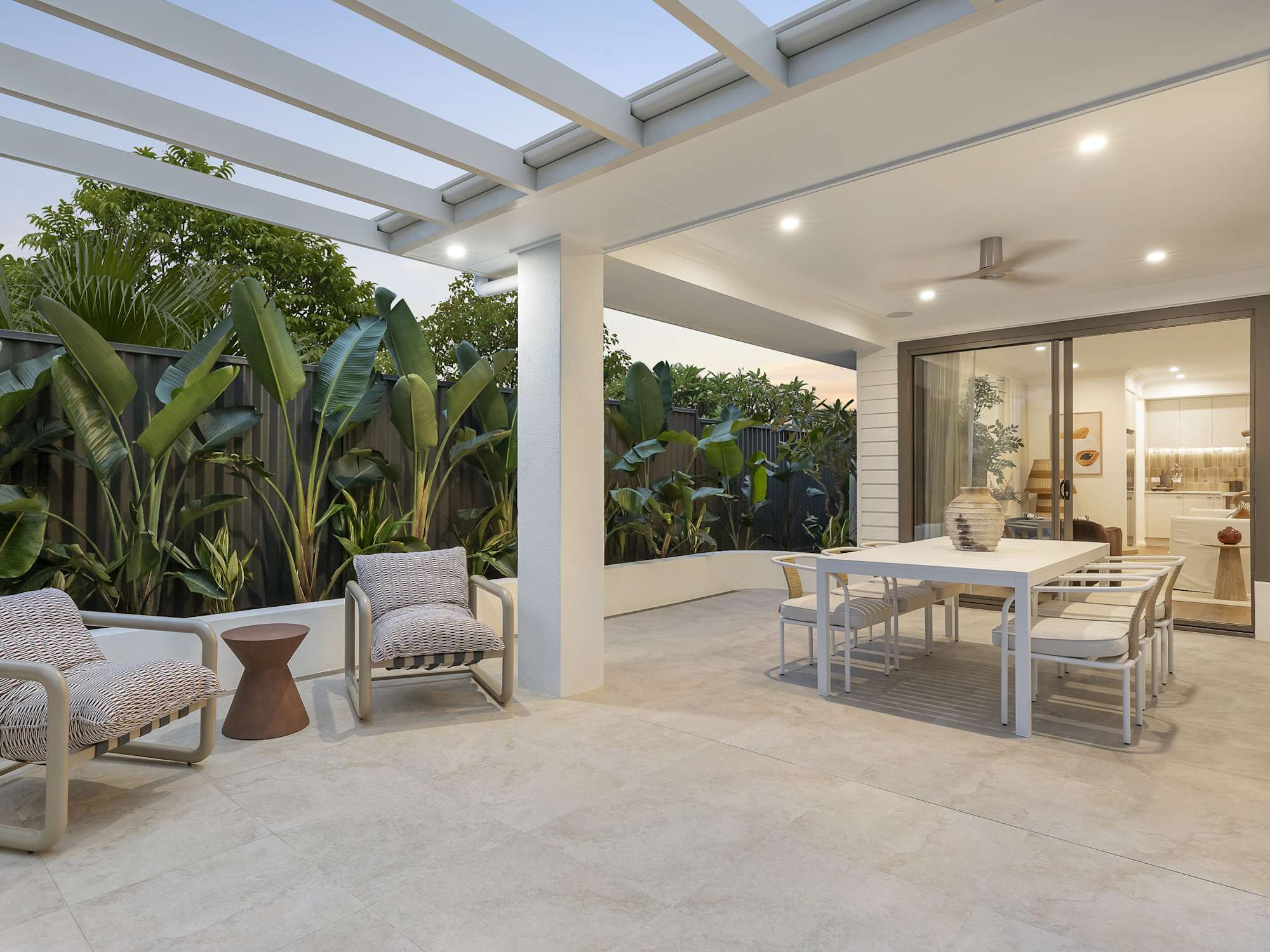 Lucia Three house design alfresco in Coastal style