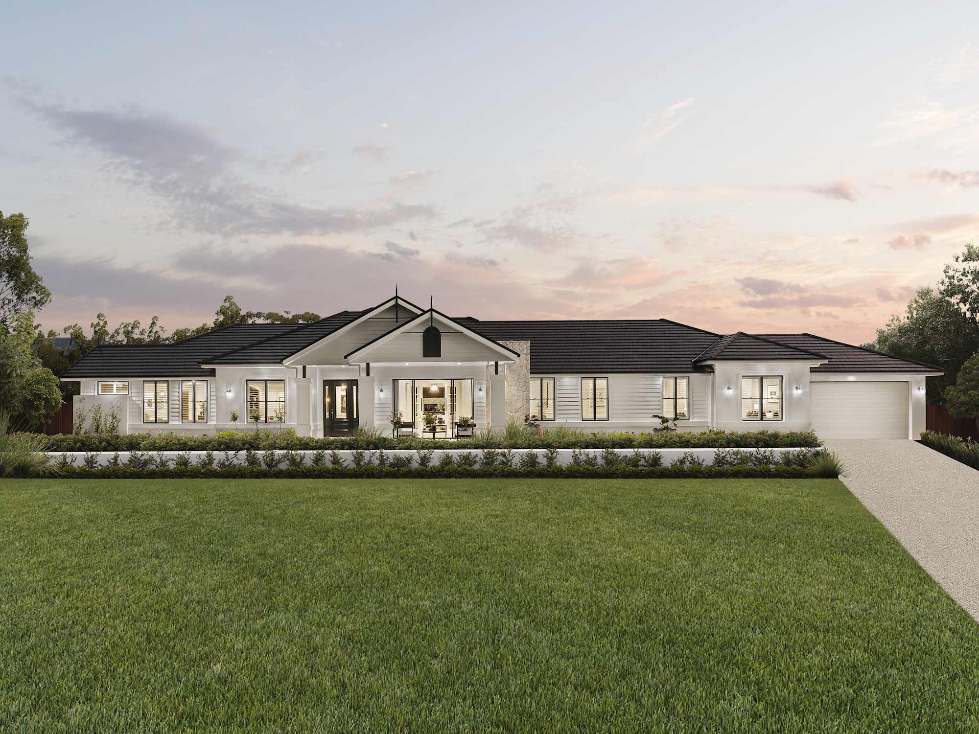 Hermitage Grande Manor house design - Acreage