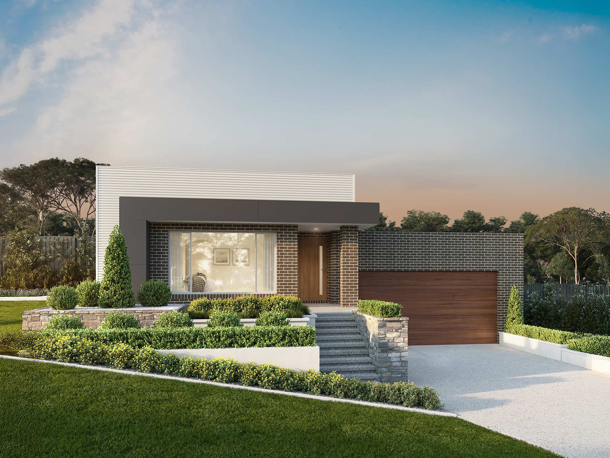Darlington house design with luxe facade
