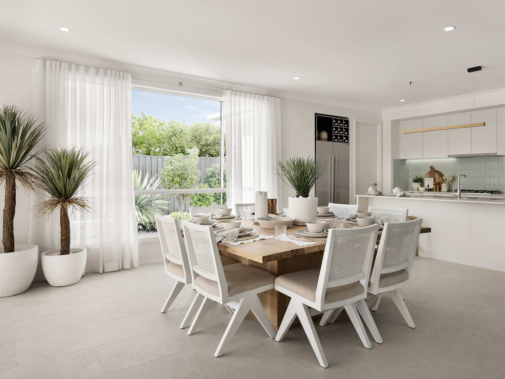 valiente three house design dining in coastal style