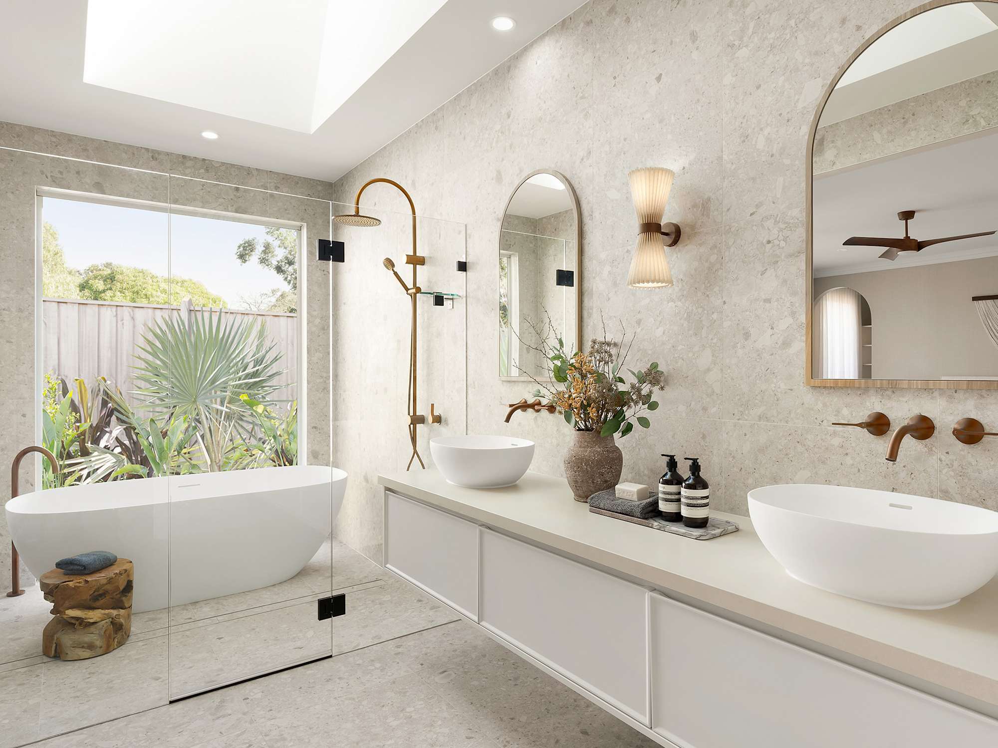 san marino grande house design ensuite in coastal style