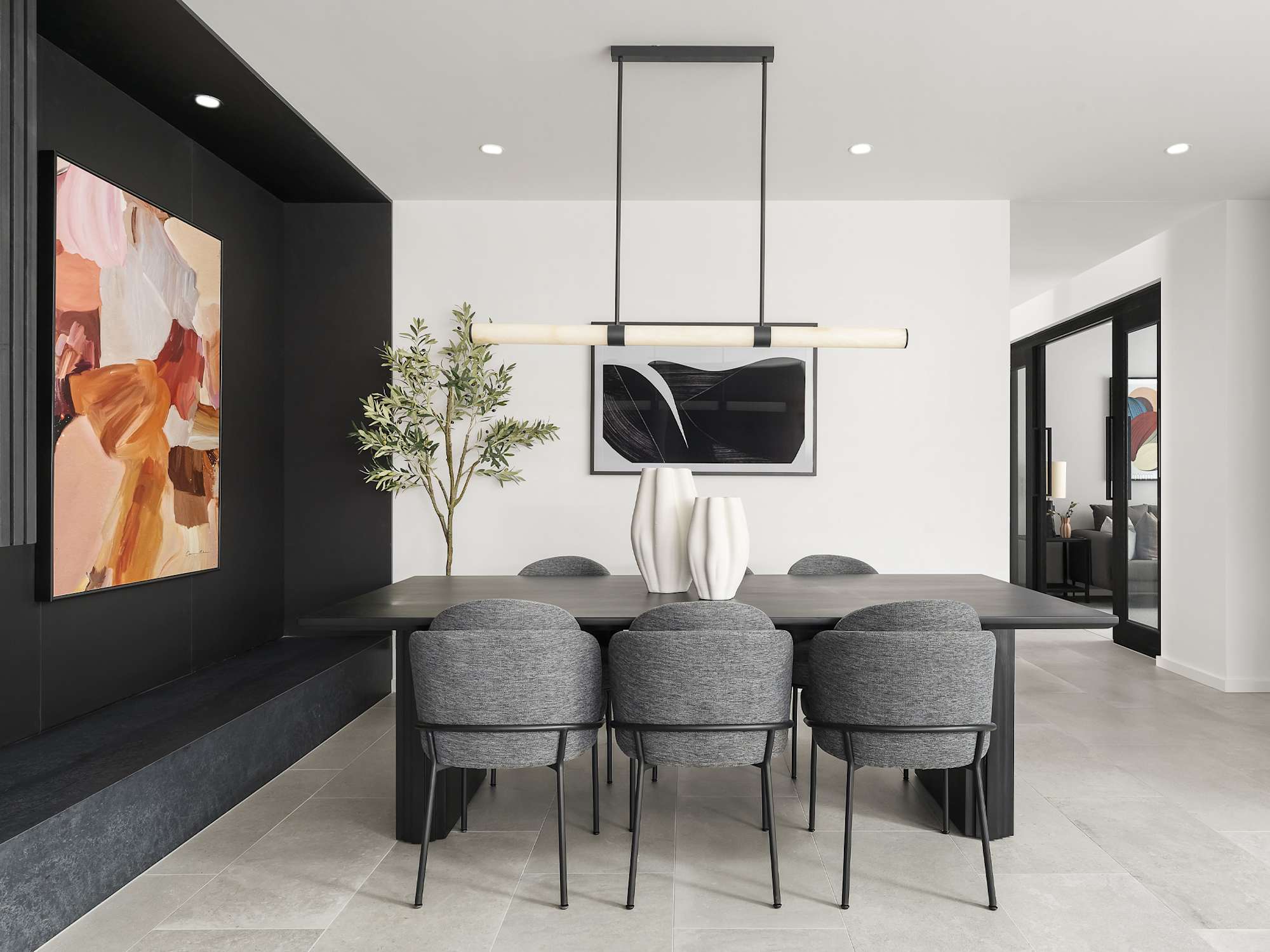 Miami Executive House Design Dining - Modern Interior
