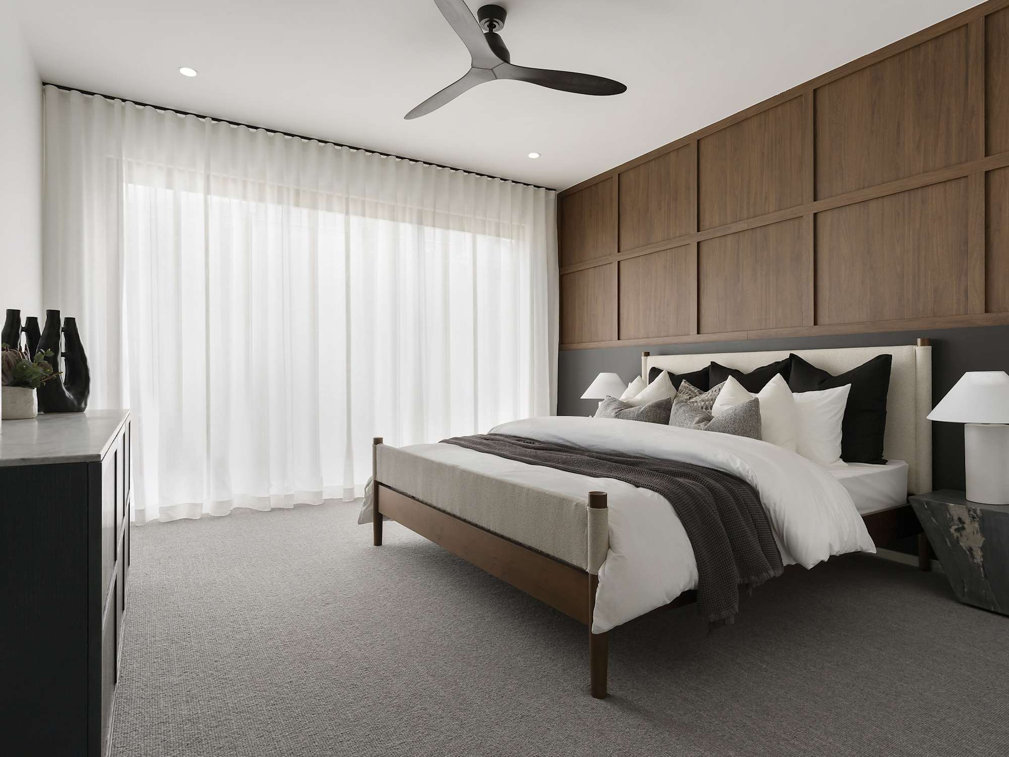 Miami Grande House Design Main Bedroom - Scandi Design Style