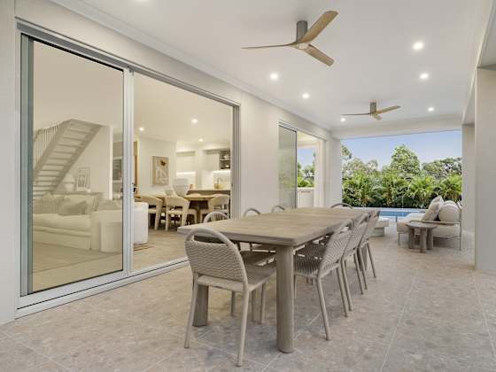 Enzo Five House Design Alfresco in Coastal style