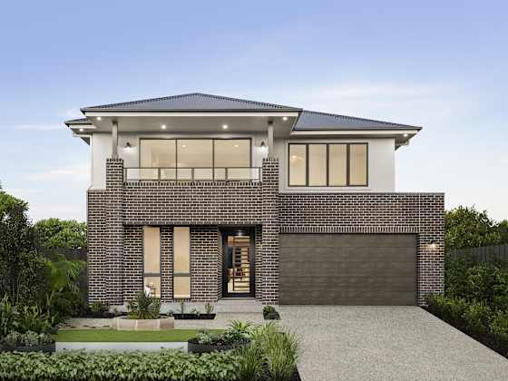 enzo three house design with wilderness facade