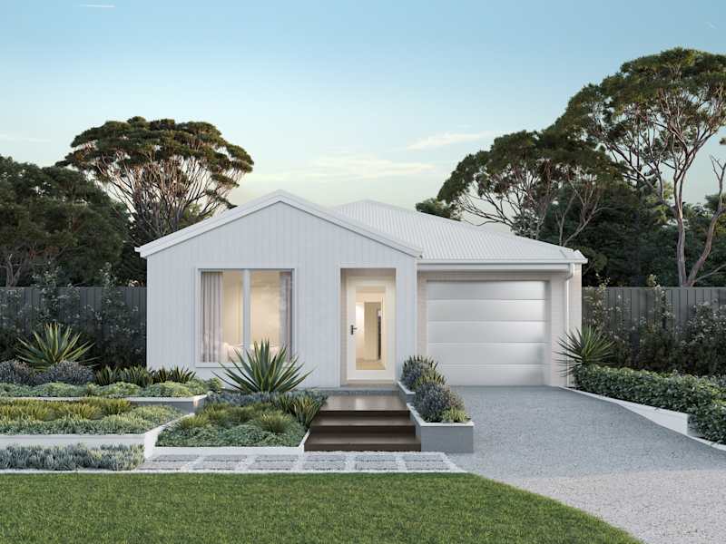 Camelle One house design with Nordic facade