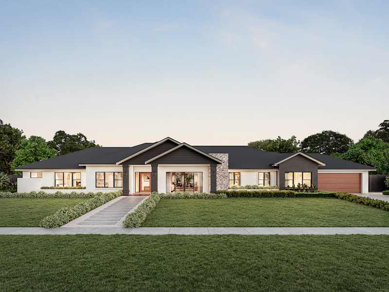 Hermitage Executive house design with Country Chateau facade