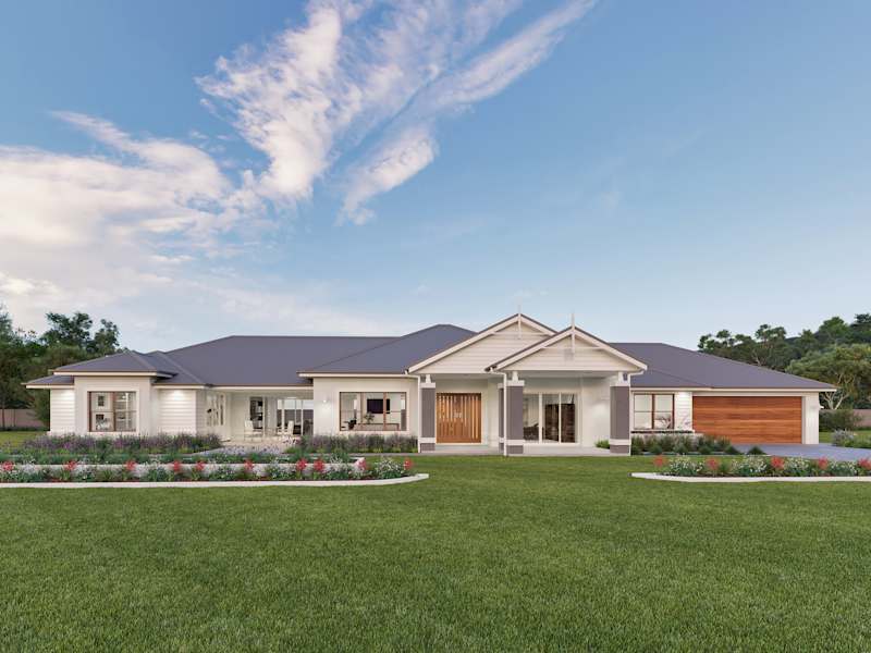 Rosewood house design with Country Manor facade