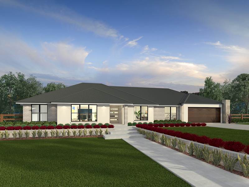 Tuscany house design with Classic facade