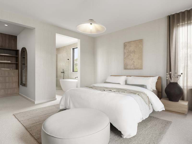 Cranbourne Executive House Design Main Bedroom in Contempo Style